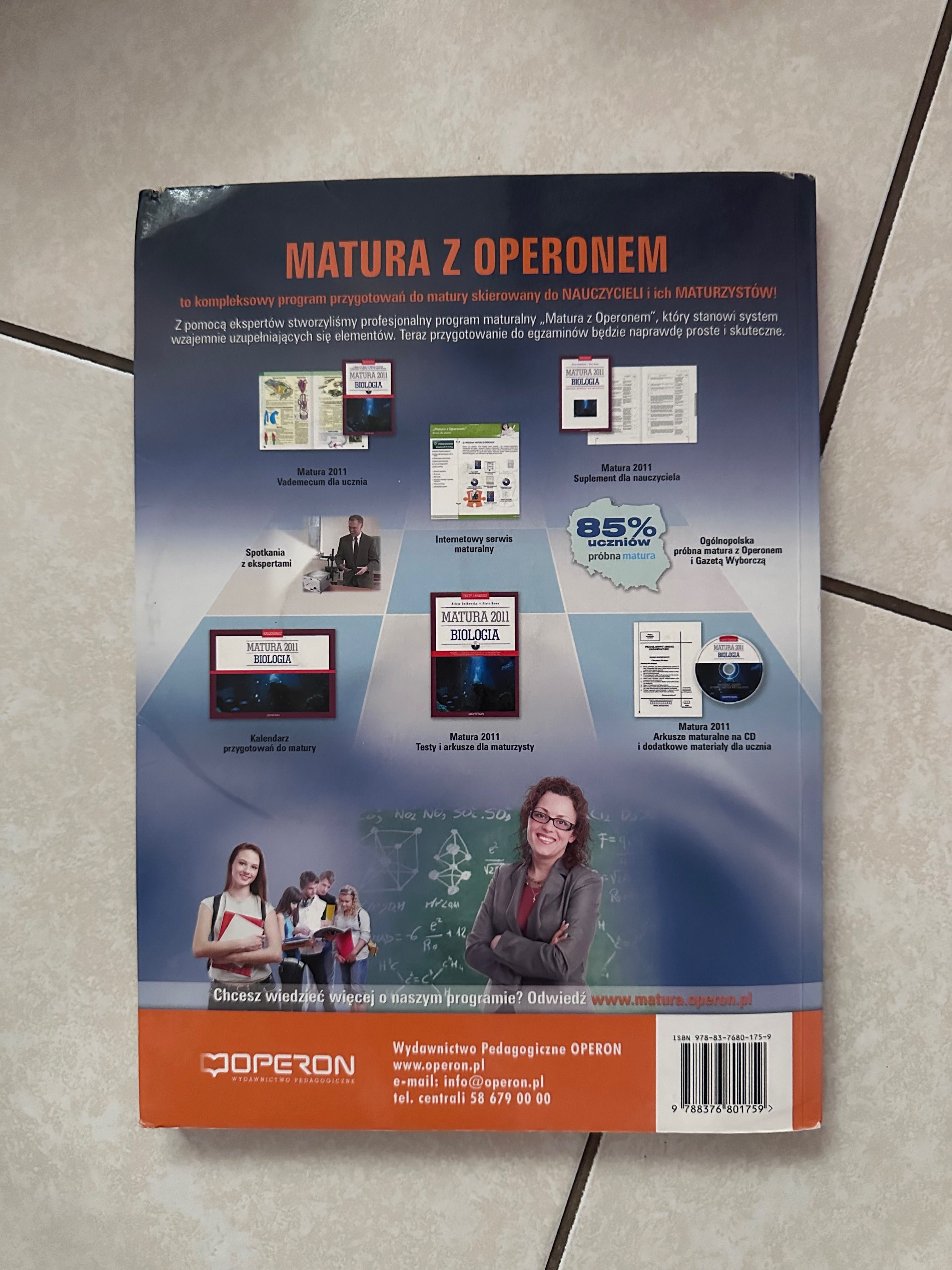 Matura 2011 biologia testy i arkusze Operon