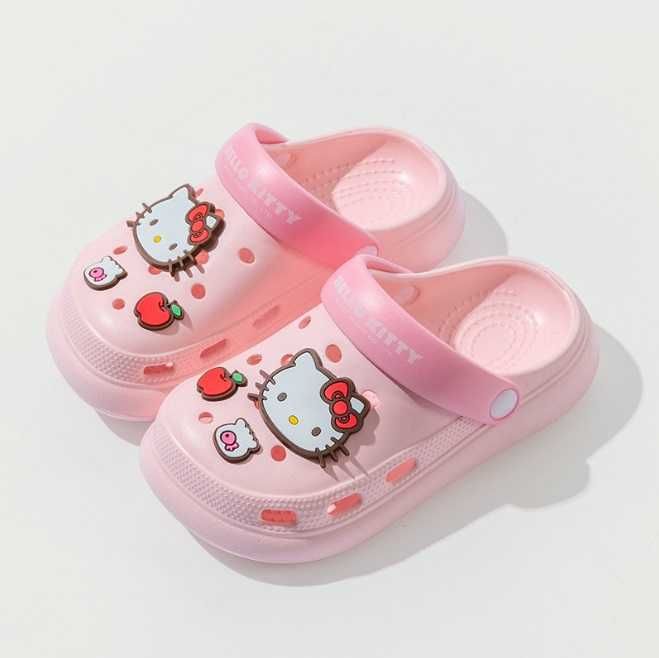 Детские пляжные кроксы Kuromi Куроми и Hello Kitty для Девочки 29-32 р