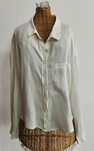 Camisa Bershka branco-pérola