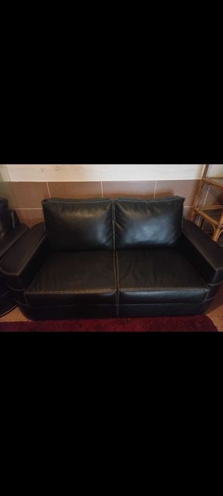 Conjunto de sofas pretos