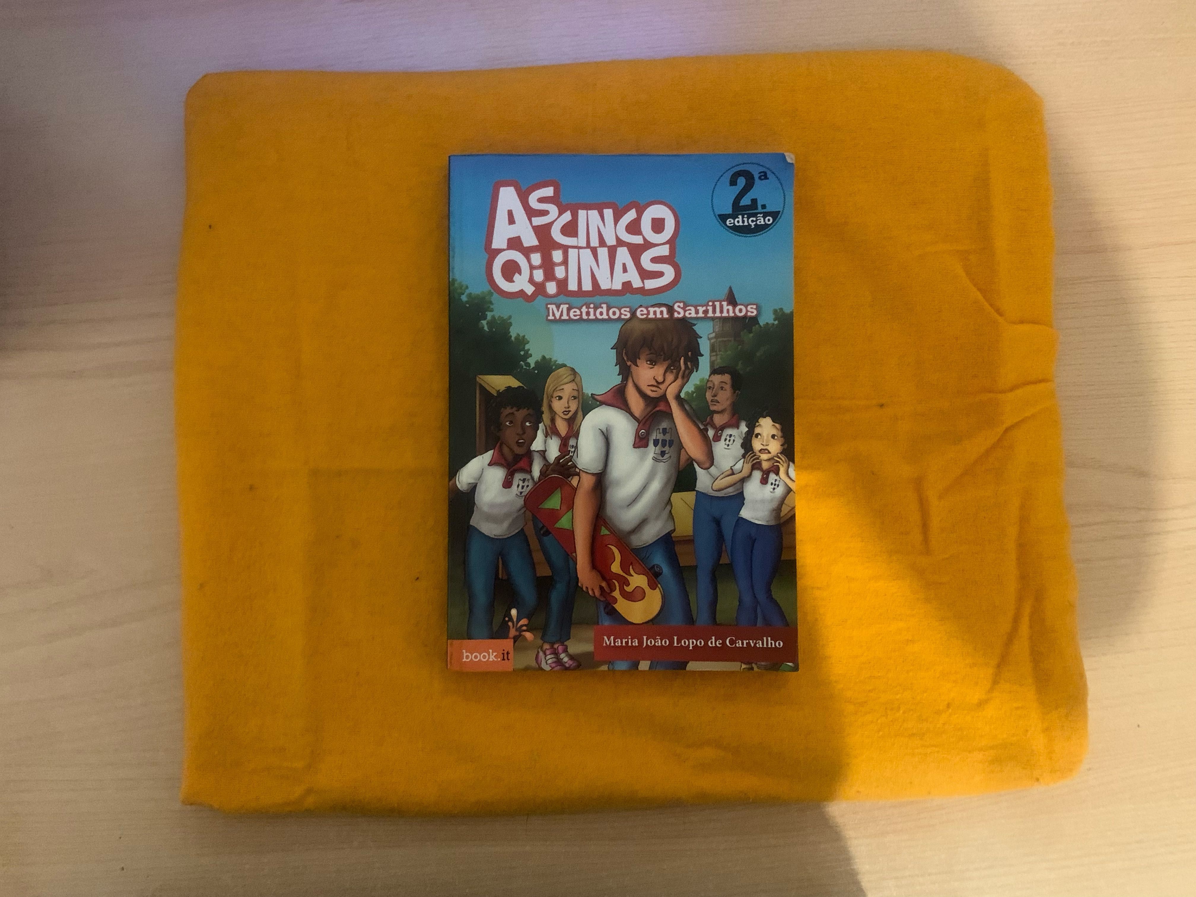 Livro " As cinco quinas - Metidos em sarilhos"