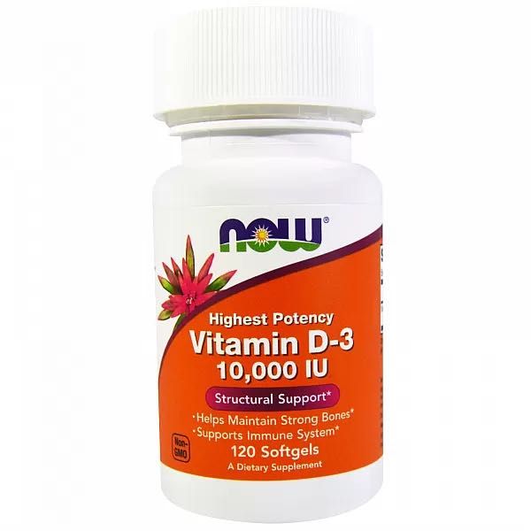 Вітамін D3 (Vitamin D3) 10000 МО 120 капсул