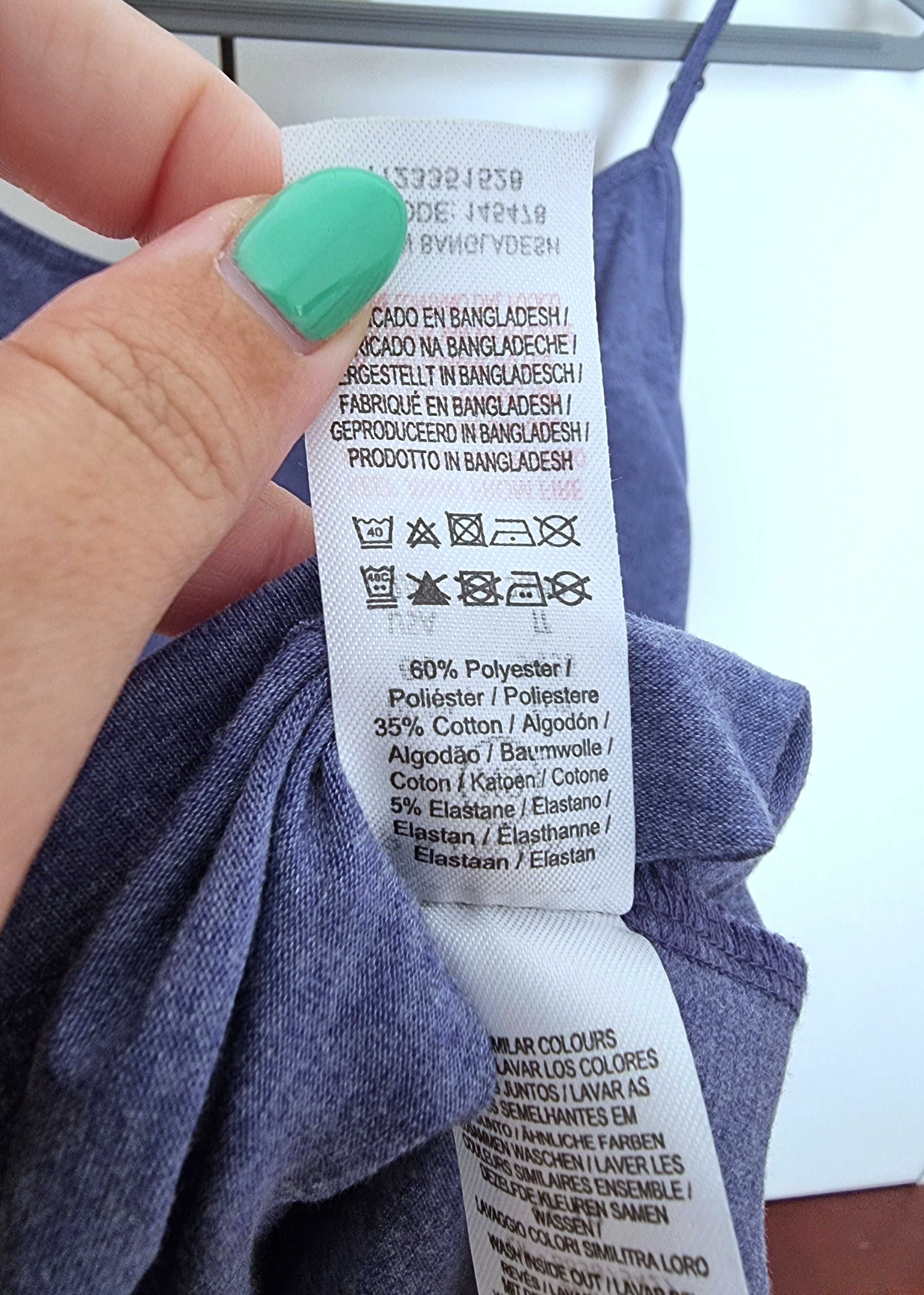 Top azul Primark, tamanho XS - nunca usado