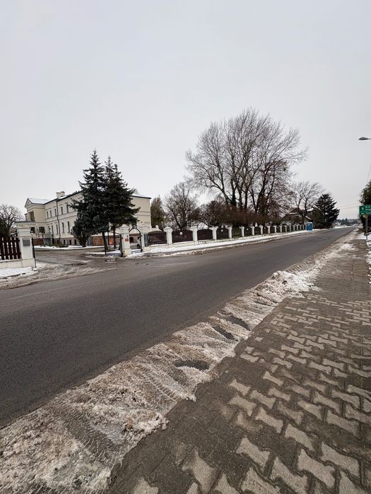 Działka opłotowana naprzeciwko pałacu Skrzynki