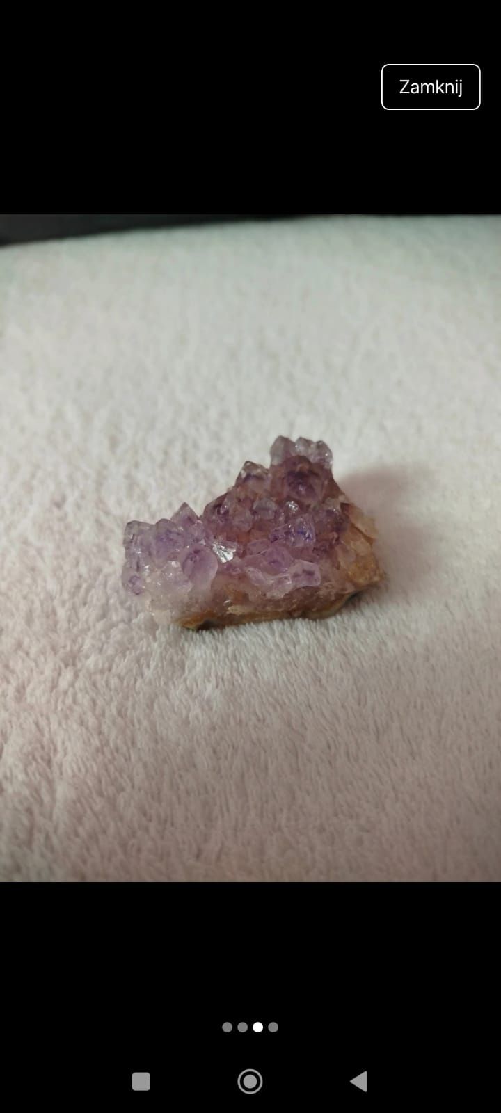 Oryginalny minerał ametyst