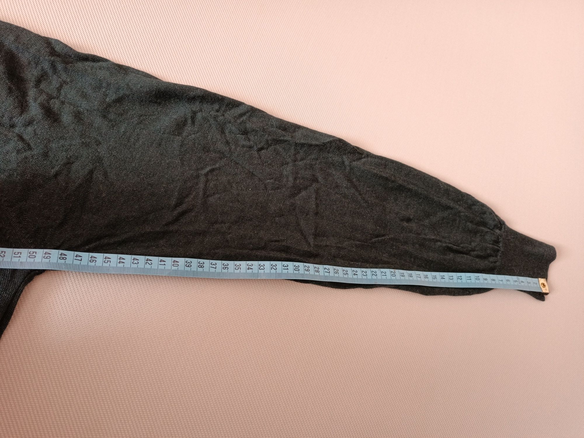 M&S collection skin fit sweter rozmiar XXL czarny merino i jedwab