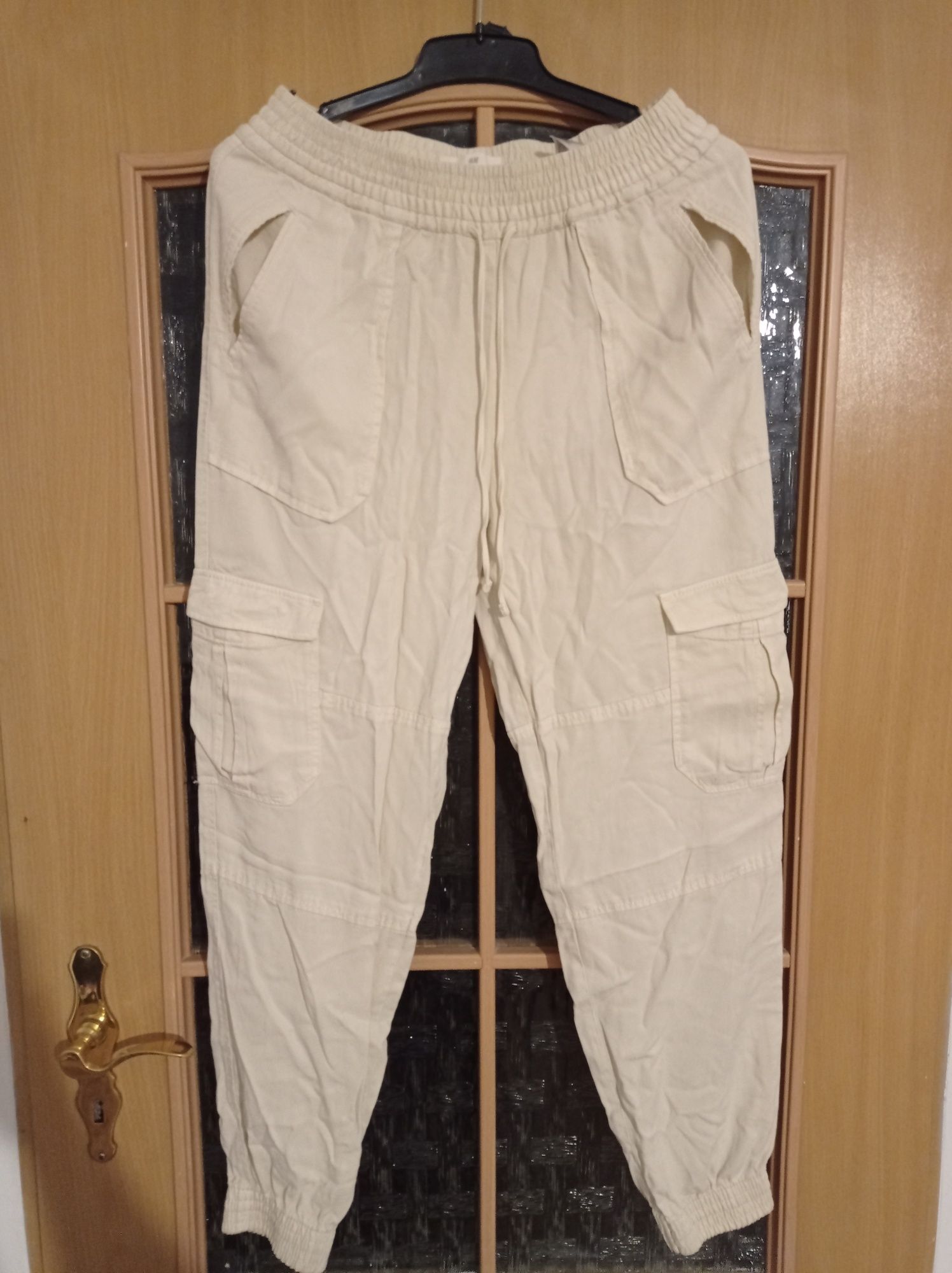 H&M Spodnie damskie cargo/ joggery/ bojówki rozm. 36-38