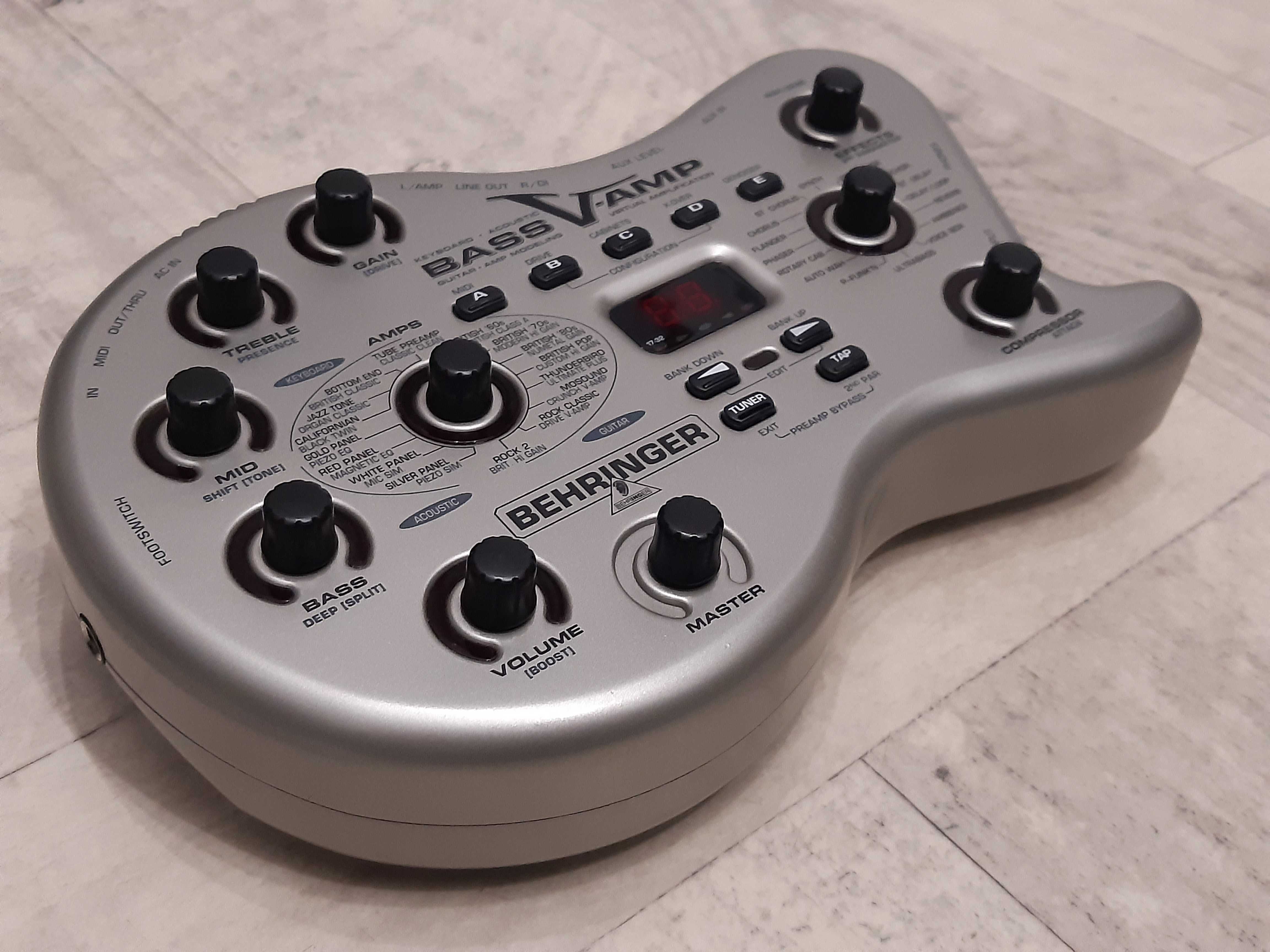 Multiefekt Basowy Behringer Bass V-AMP-procesor-efekt-lub dodam Gratis