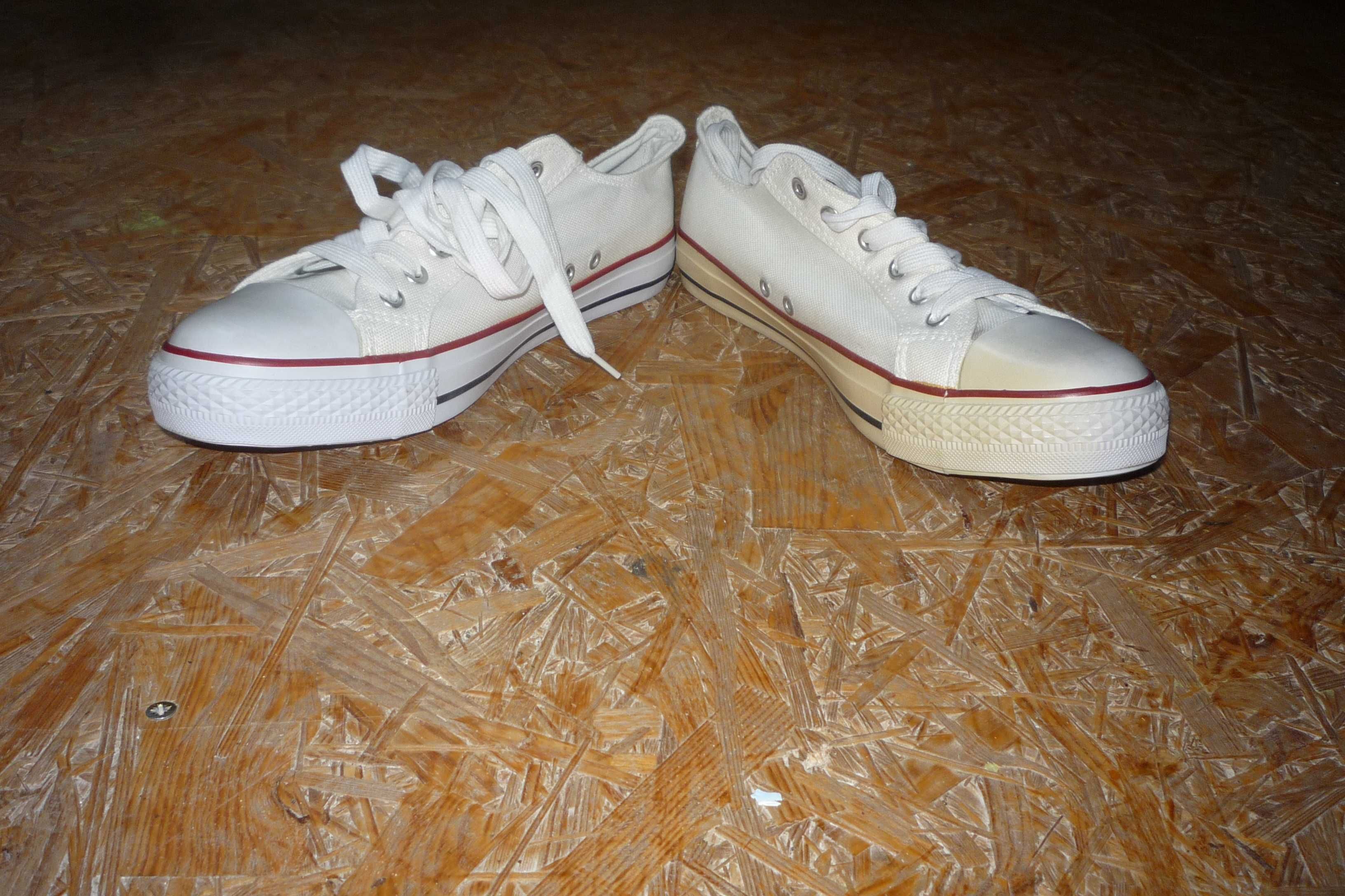 Trampki Czarne NewAge 081 White/Białe r.41 powyst
