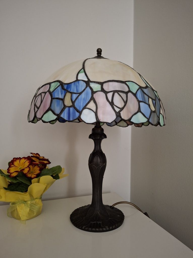 Lampa Stołowa W Stylu Tiffany, Lampa Nocna, Witraże