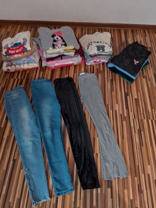 Ubrania spodnie,bluzy, koszulki 158/164