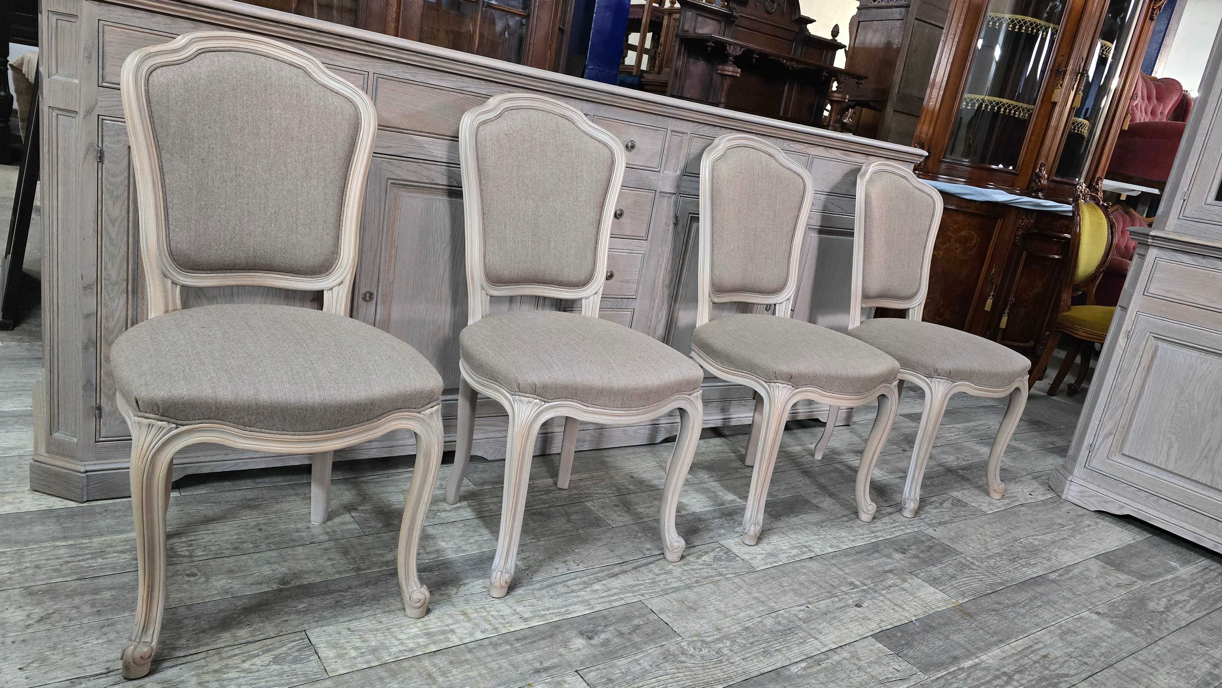 ...Unikatowy Dębowy Komplet Mebli Do Jadalni W Odcieniach Szarości ...