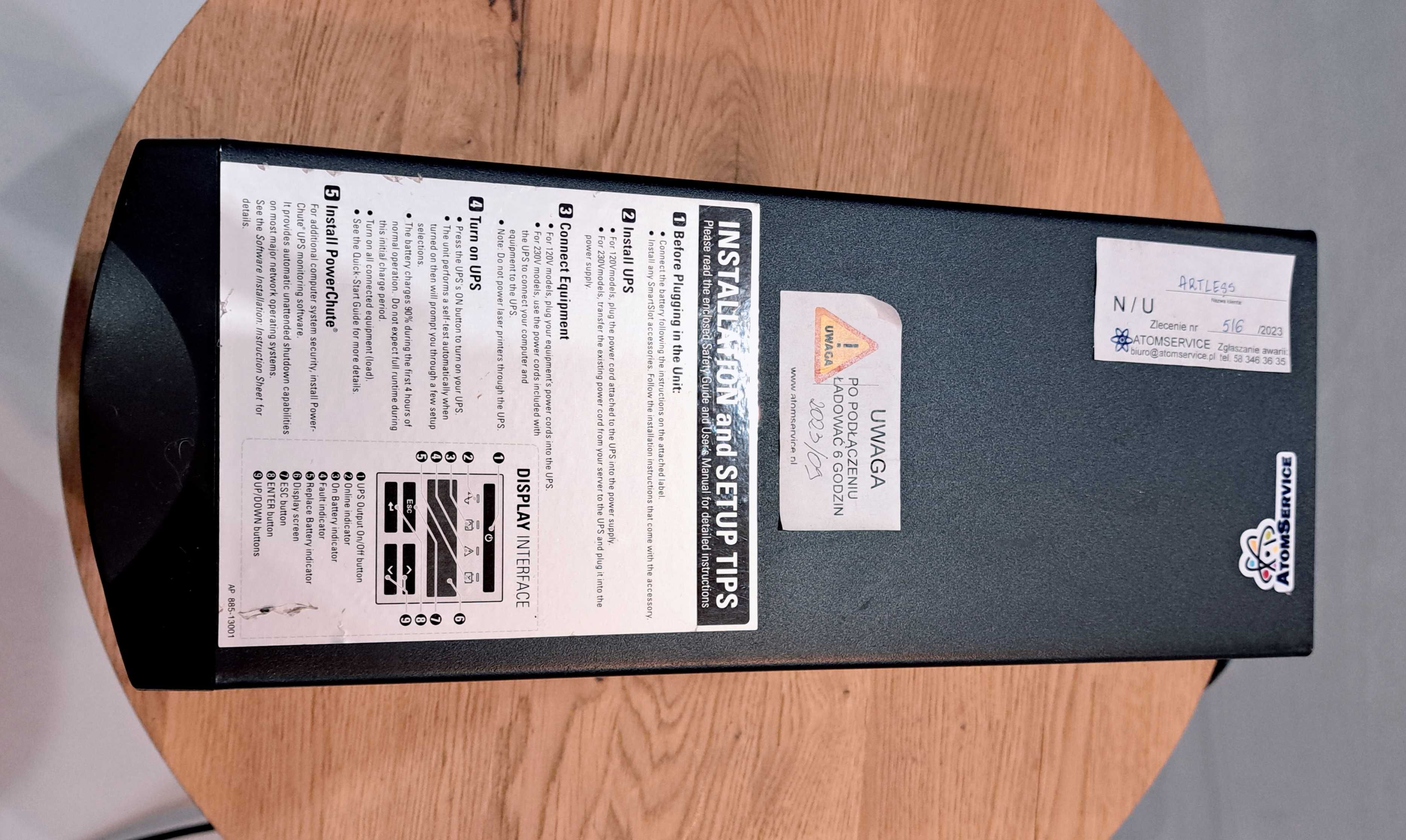 Zasilacz APC Smart UPS SMT 750l
