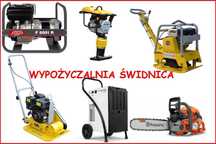 WYNAJEM Zagęszczarka, piła do betonu, osuszacz, agregat ,Świdnica
