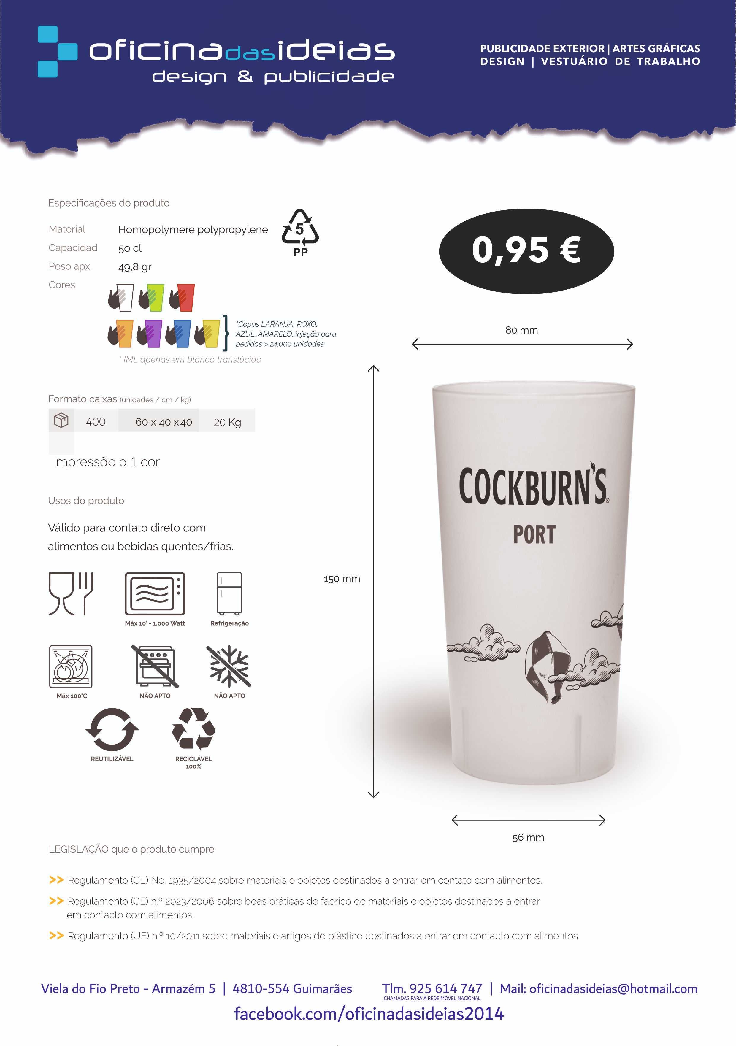 Copos reutilizáveis personalizados
