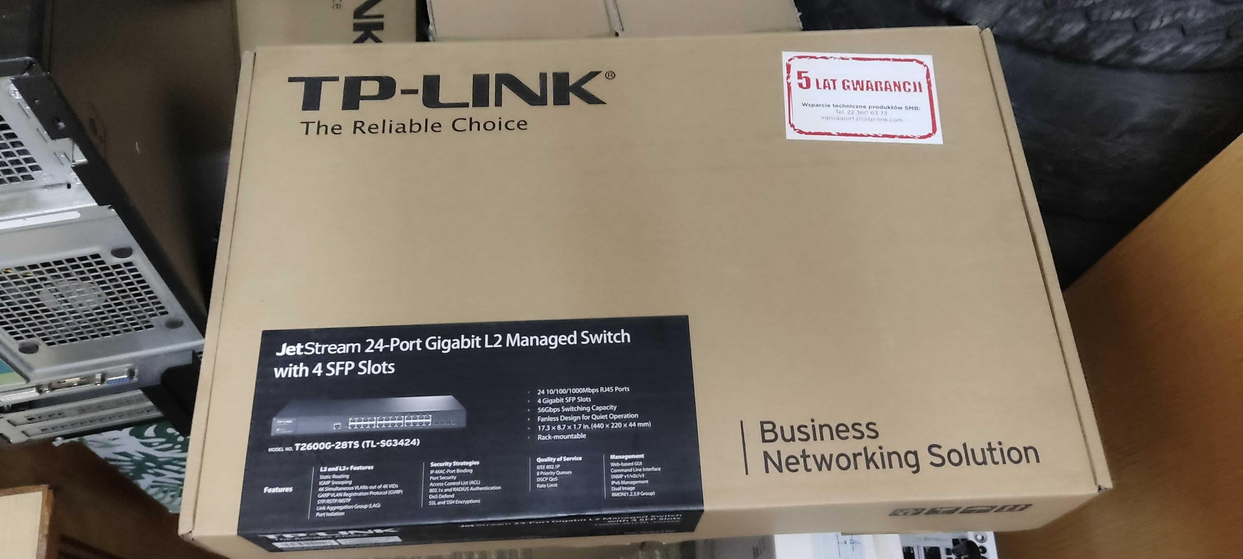 Switch - TP-LINK TL-SG3424 Przełącznik zarządzalny 24 porty
