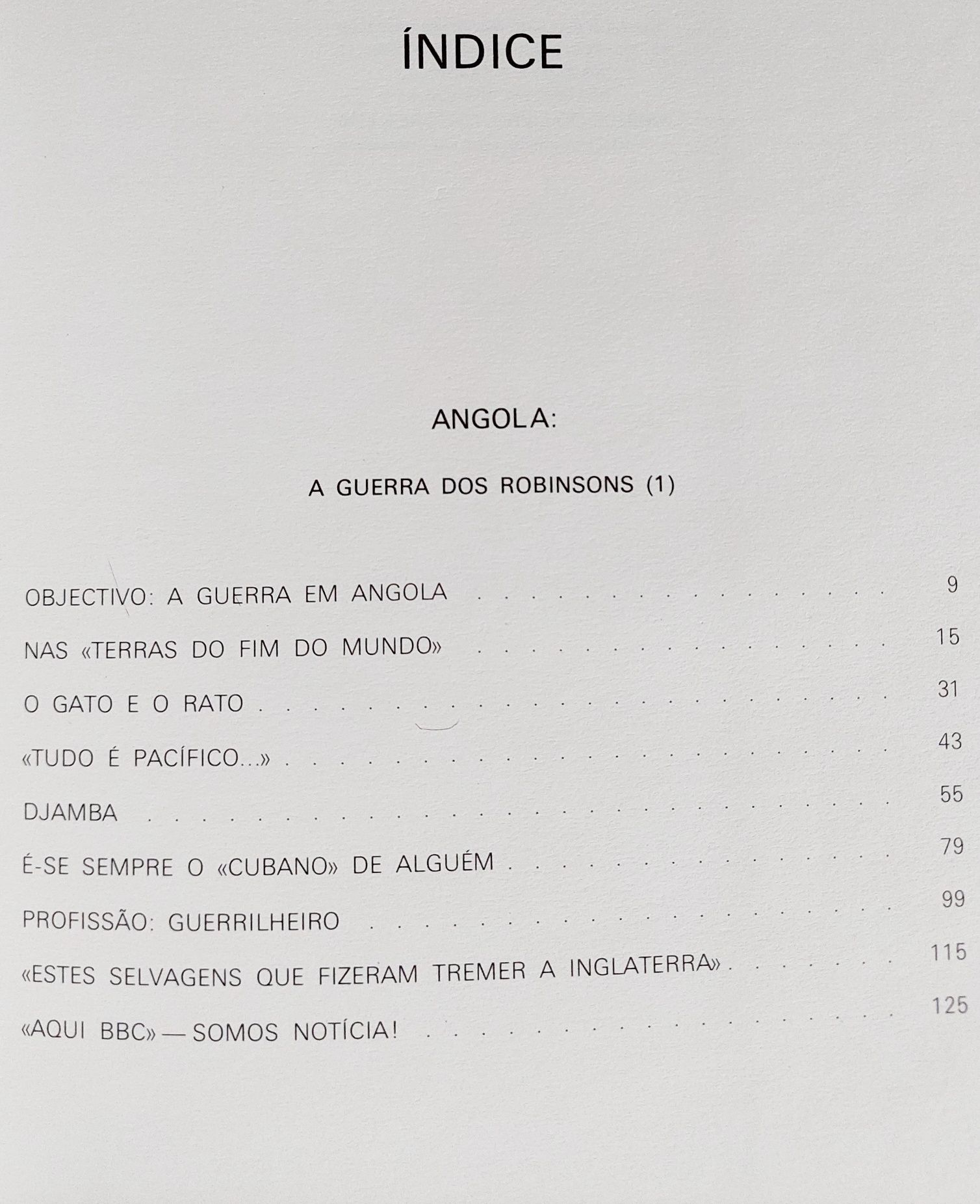 Angola Guerra dos Robinsons