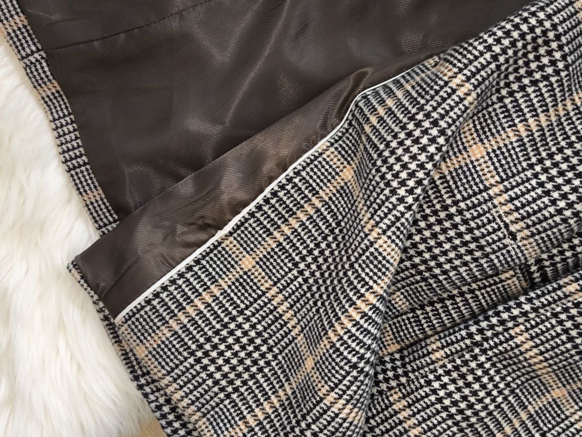 Bershka nowa pudełkowa  marynarka oversize krata kratka M