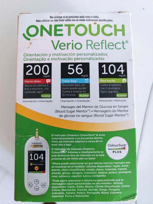 Medidor glicose one touch verio reflect