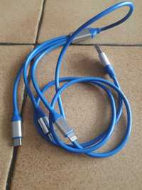 Kabel ładujący do telefonu 3in1