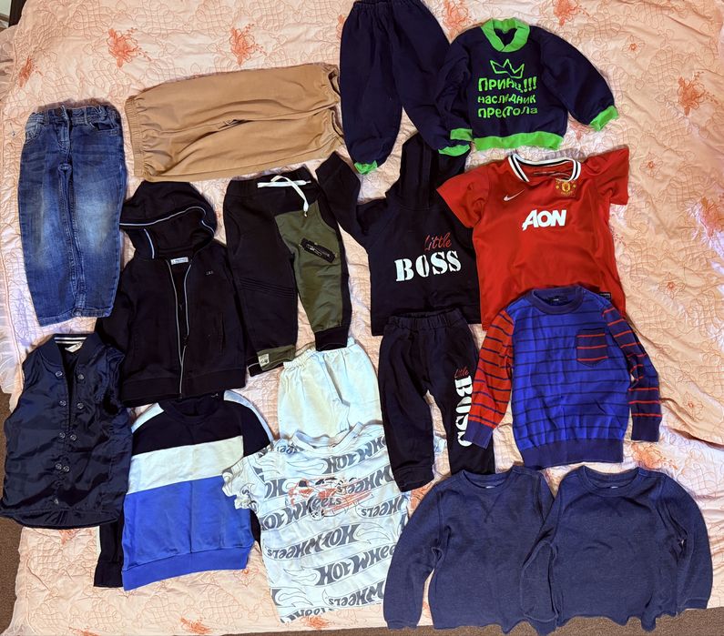 Пакет вещей одежды на мальчика на 2-3 года свитер штаны костюмы