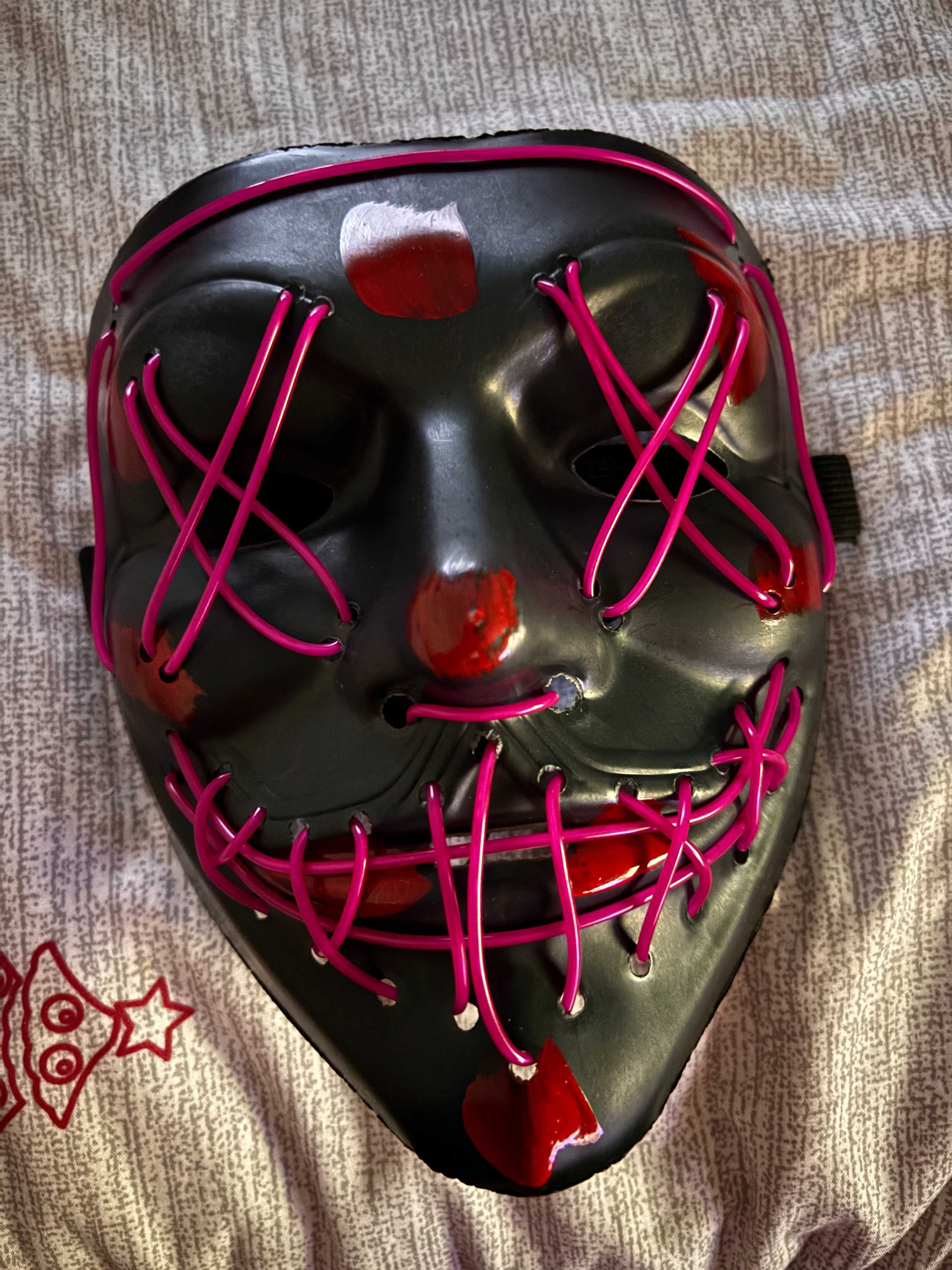 Máscara nova Halloween/Carnaval LED