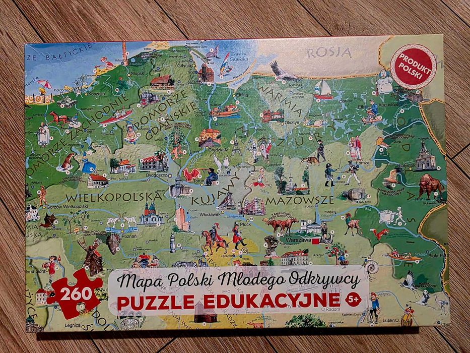 Puzzle 250 Mapa Polski