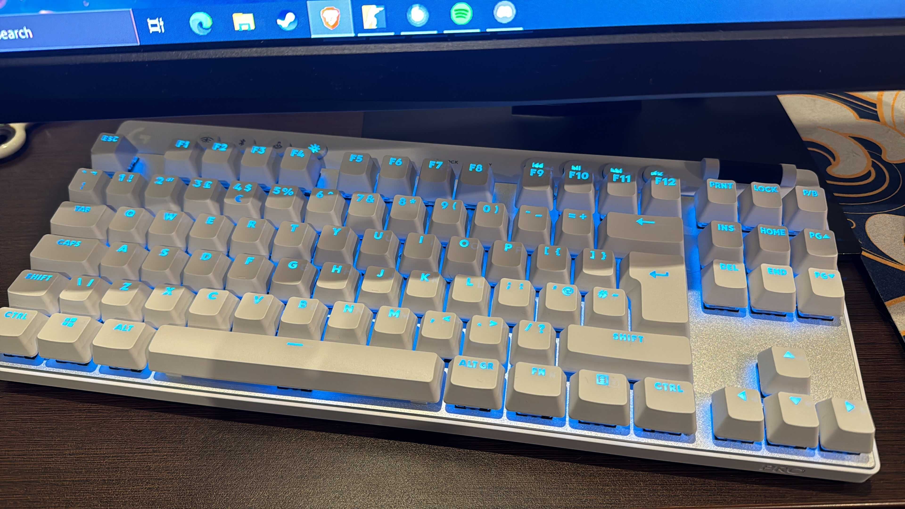 Teclado Logitech G Pro X TKL Lightspeed Branco