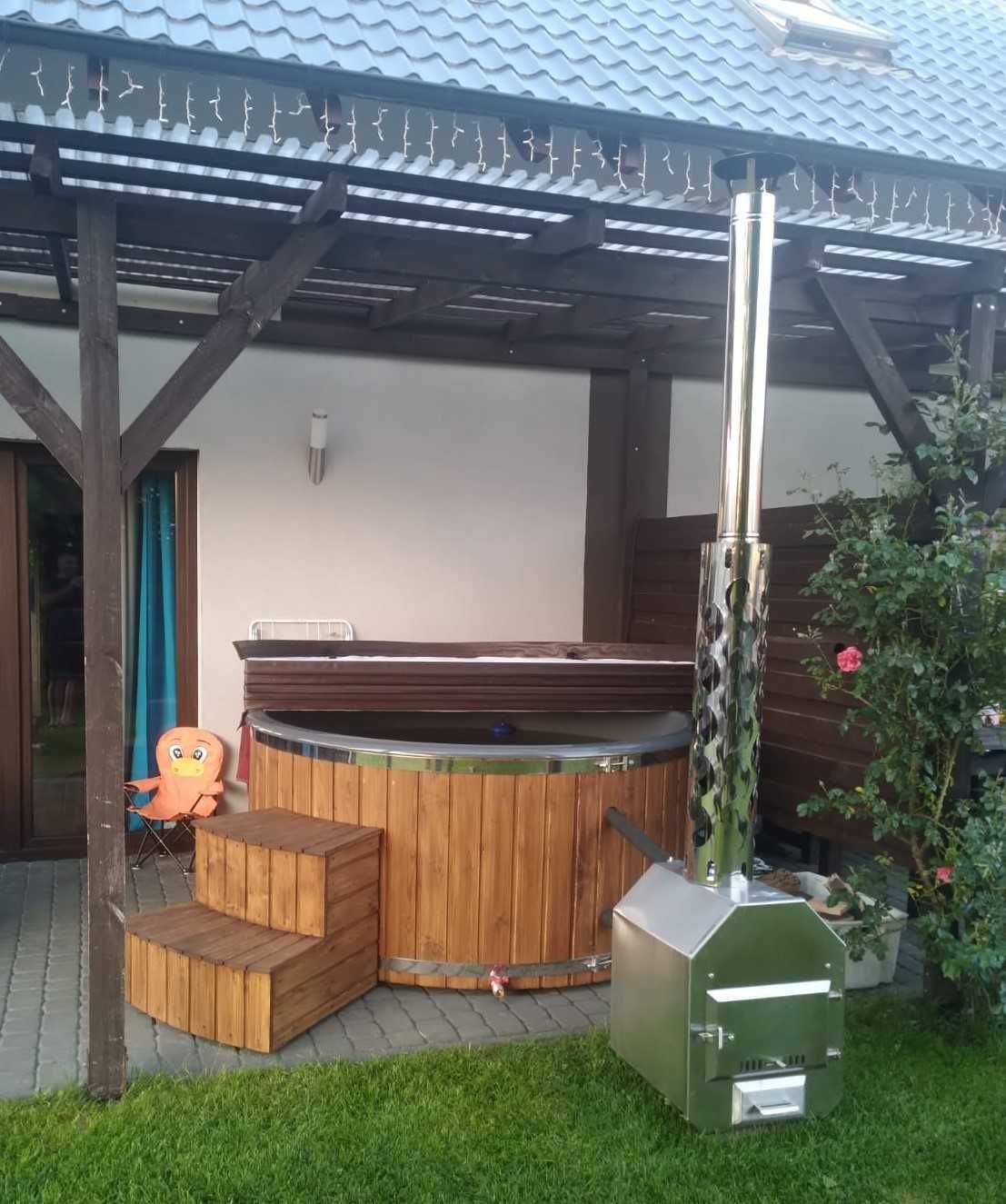 KOMPLETNA Balia ogrodowa Gorąca Beczka Jacuzzi