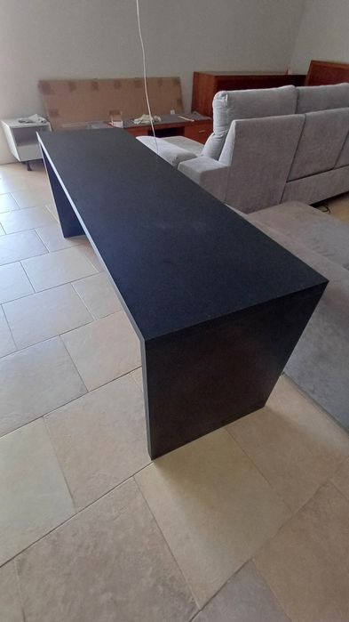 Secretaria na cor preta 200×96,5cm