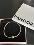 Bransoletka Pandora złota 20cm używana