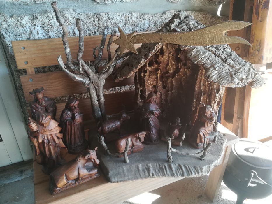 Presépio com cabana