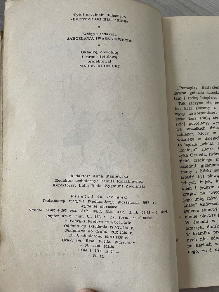 Baśnie Andersena I wydanie