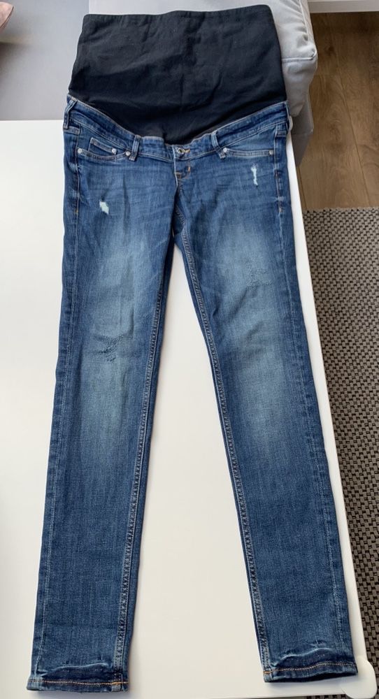 Nowe spodnie jeansy ciążowe H&M rozmiar 38 mama skinny jeans