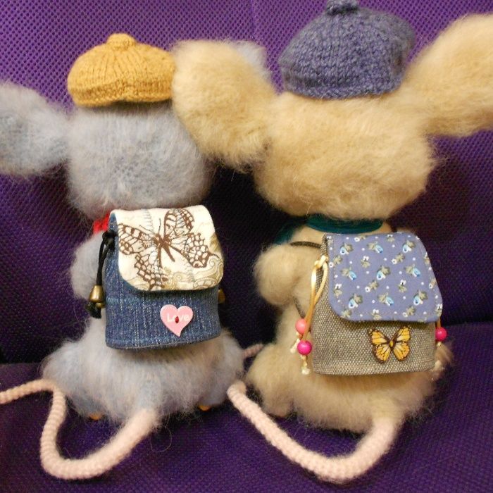 Эксклюзивная интерьерная игрушка Мышата братья Ангус и Малькольм.