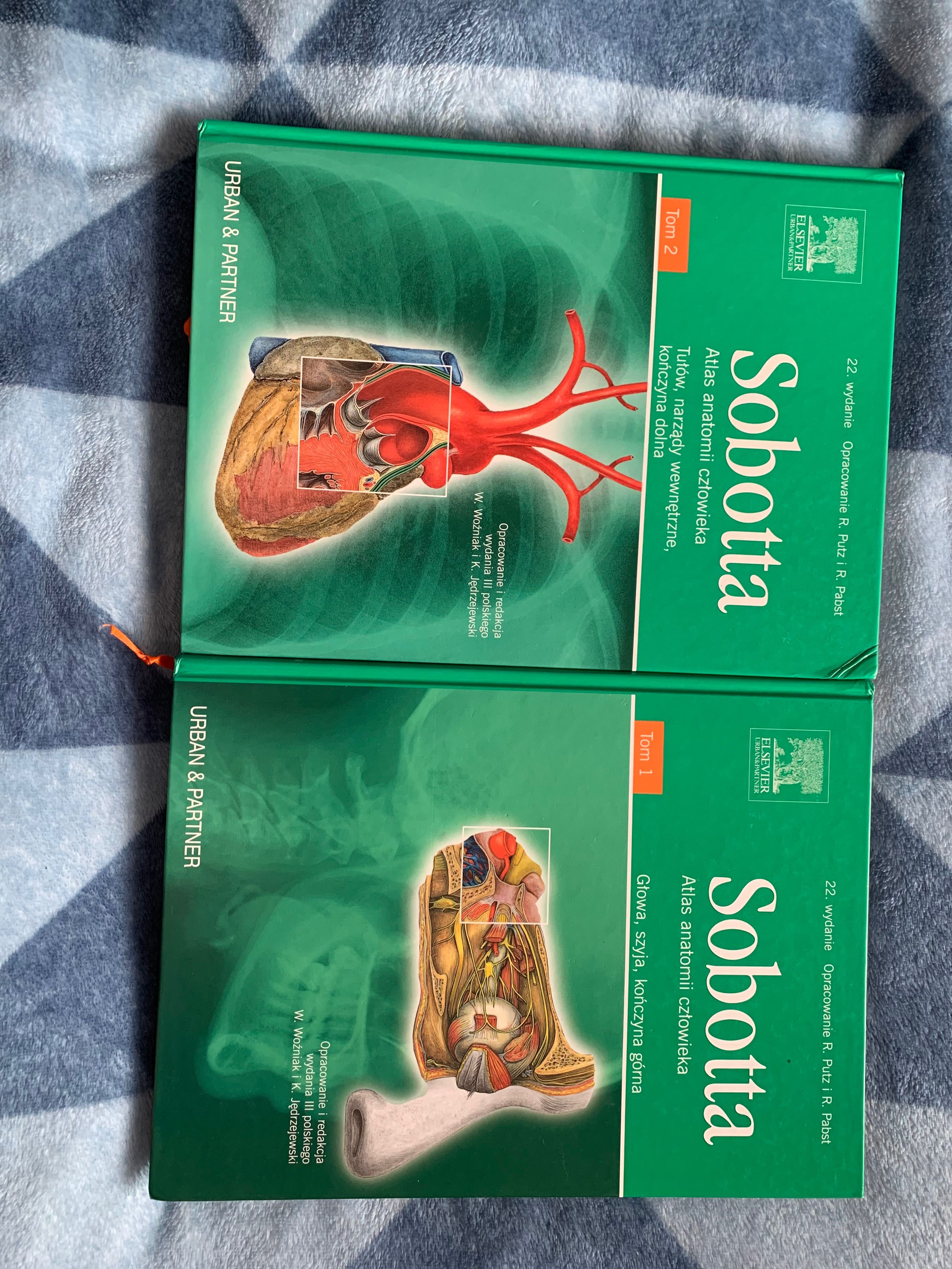 Atlas anatomiczny Sobotta tom 1 i 2