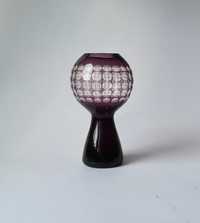 Purpurowy wazon - Marita Voigh  - Harzkristall - lata-70