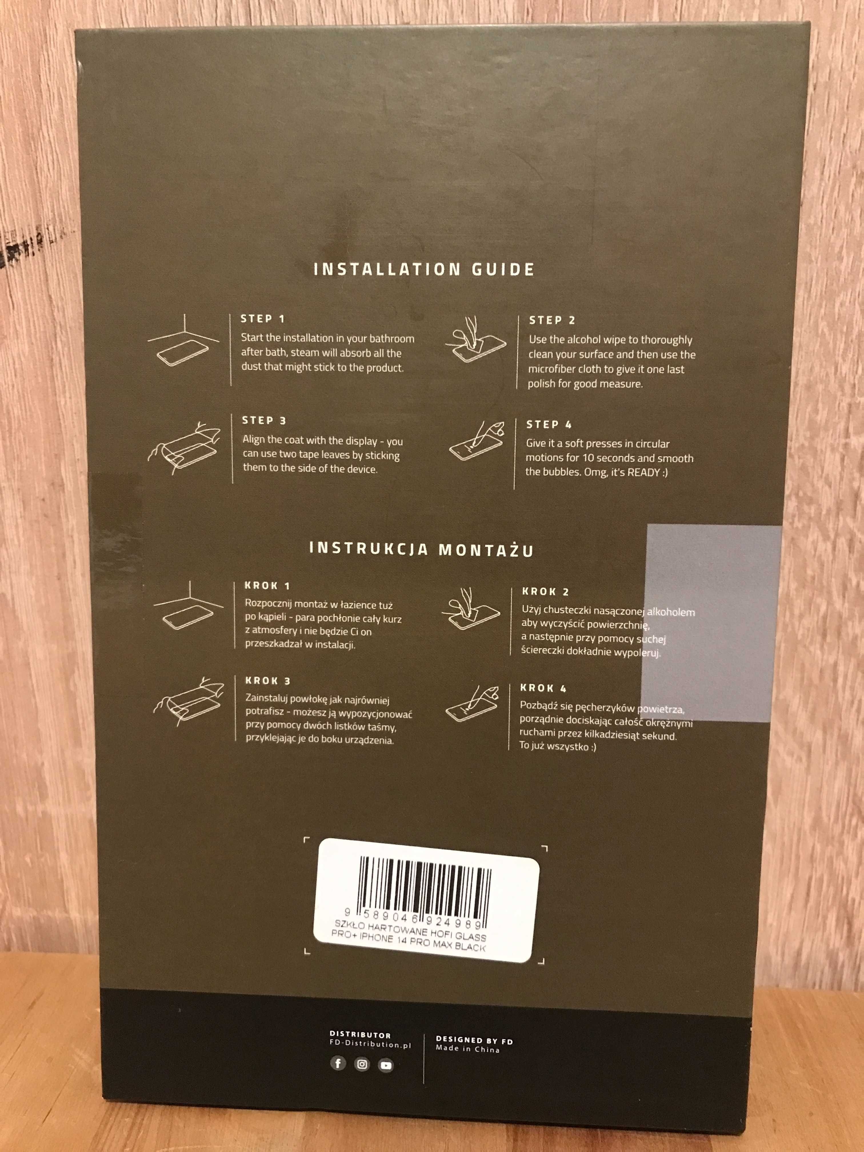 Etui Spy-Fy Valenta iPhone 14 Pro Max osłona kamery z przód/tył +szkło