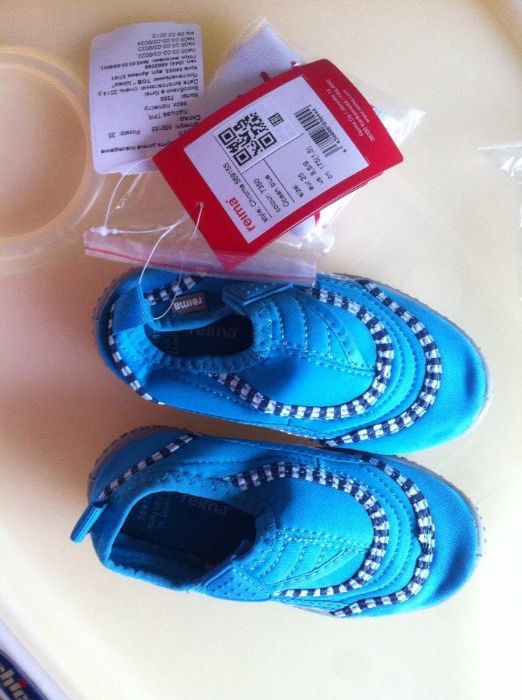 Тапочки для пляжа Reima голубые размер 25 ст 16см Житомир