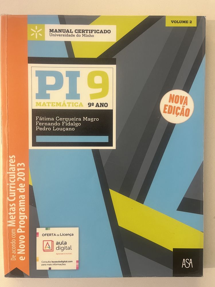 Livro de matemática - 9° ano - Fátima Cerqueira Magro ASA