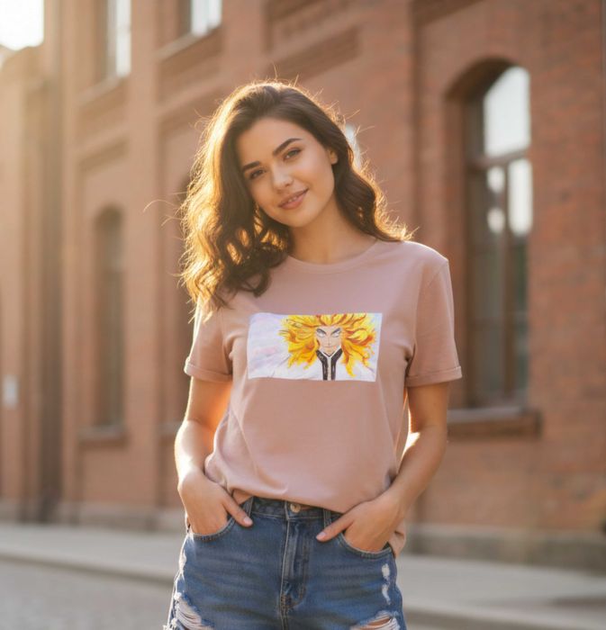 Футболки з ручним розписом, аніме кастом