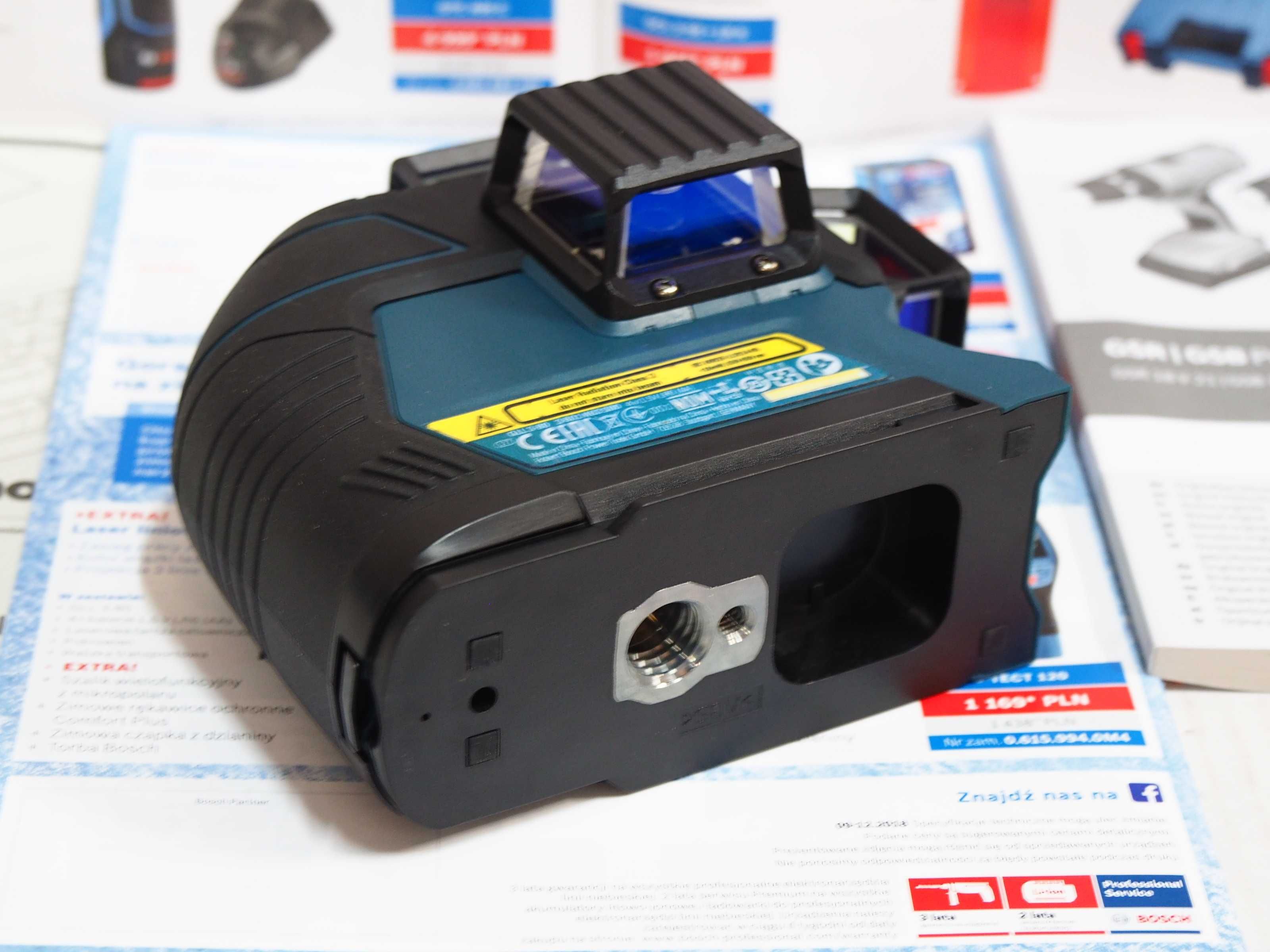 BOSCH GLL 3-80 laser płaszczyznowy krzyzowy liniowy