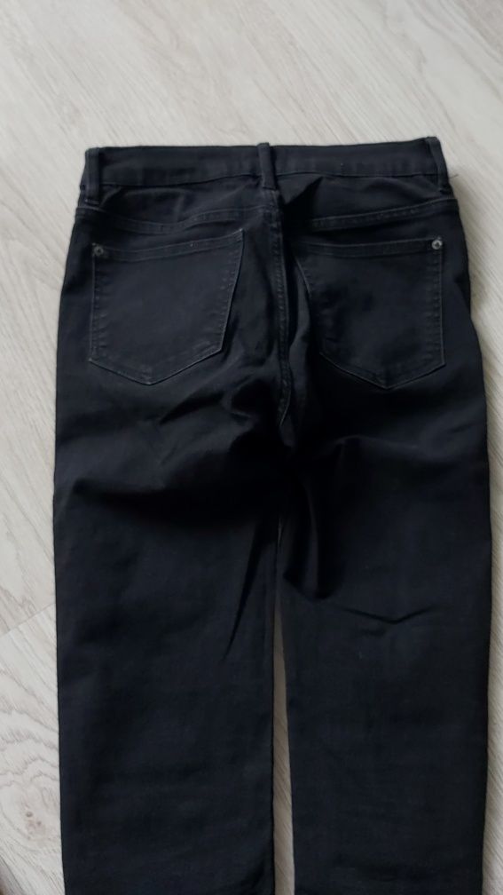Spodnie 34, 158 czarne jeansy