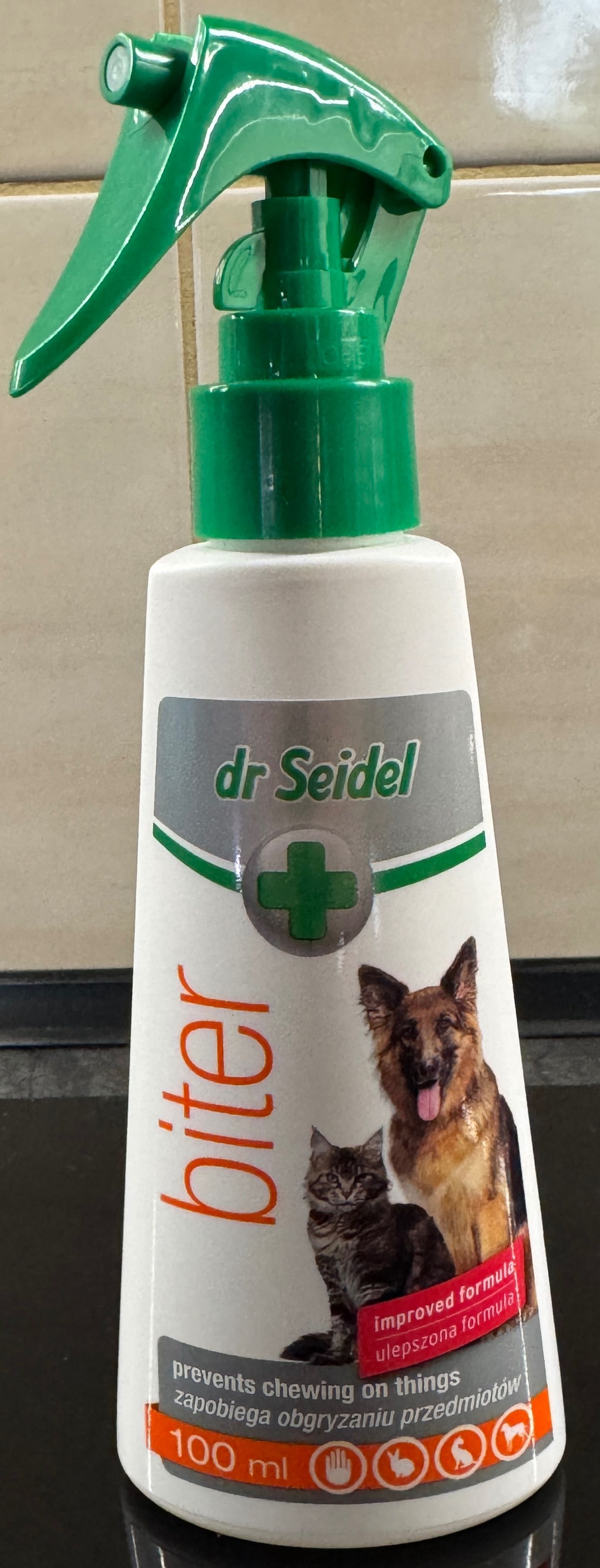 Dr Seidel Biter – spray przeciw gryzieniu obgryzaniu PSÓW KOTÓW 100 ml