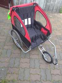Riksza przyczepka składana do roweru wózek dla dziecka psa