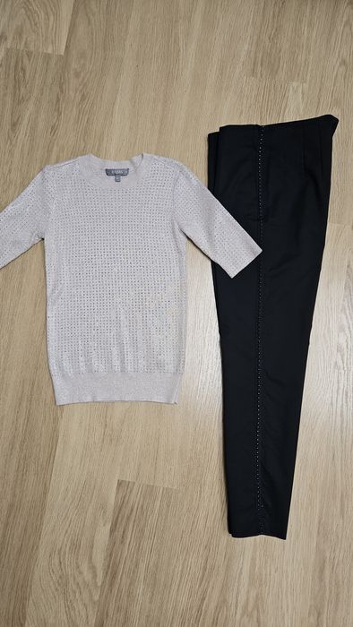 Spodnie TARANKO + bluzka kamyki jak nowa 36 38