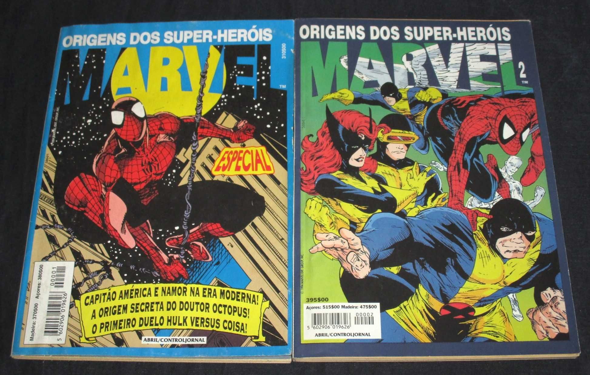 Livros BD Origens dos Super-Heróis Marvel Especial