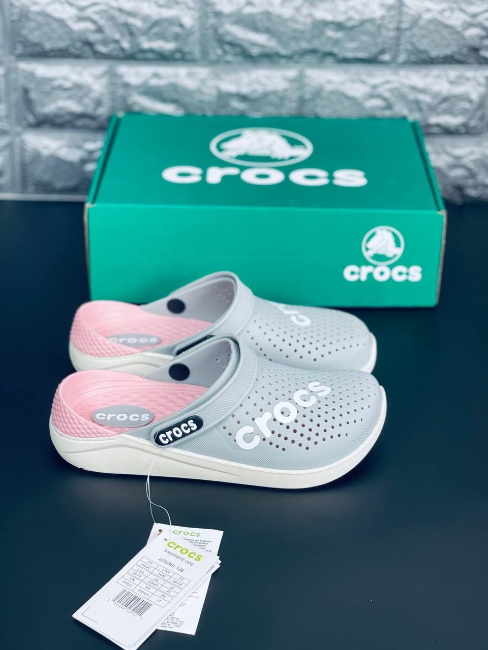 ЖЕНСЬКИЕ кроксы Crocs liteRide 2023 серые шлёпанцы  
Крокс Лайтрайд 36