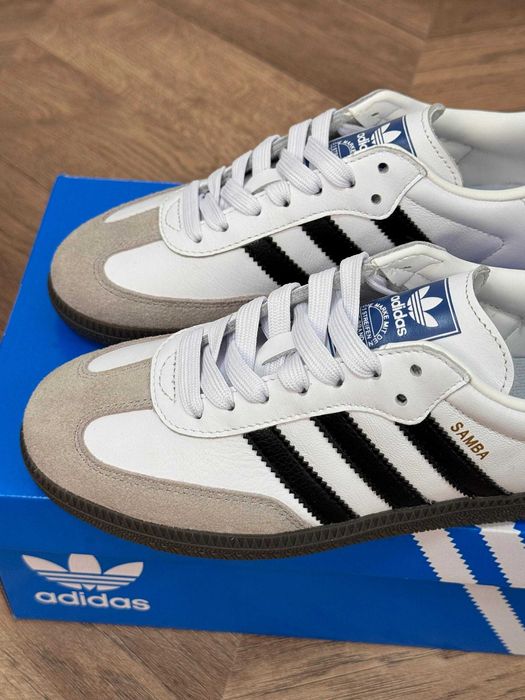"Buty damskie Trampk" adidas Samba Biały Rozmiar.38,5