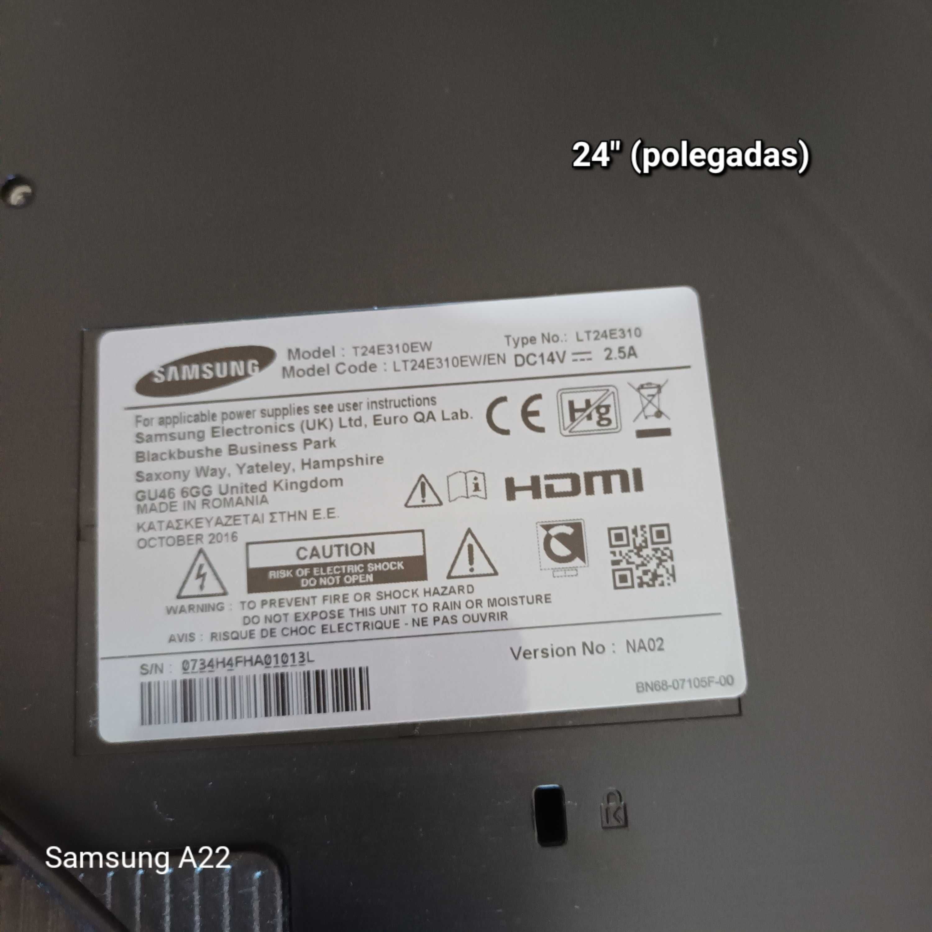 Vendo 2 televisores "Samsung", conforme fotos.